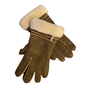 UGG Gloves - Size L - Tan